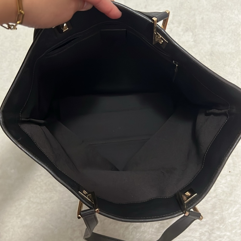 Authentic Gucci Brown and Black Monogram Tote Bag - Picture 4 of 12